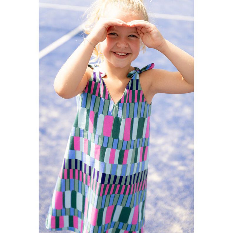 Baumwoll-Viskose-Mix wilde Streifen | Poppy Fabrics – schilf/pink,  image number 6