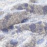 Musselin/ Doppel-Krinkel Gewebe blaue Blümchen – weiss/brilliantblau,  thumbnail number 2