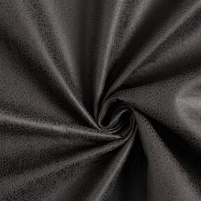 Polsterstoff Lederimitat – schwarz, 