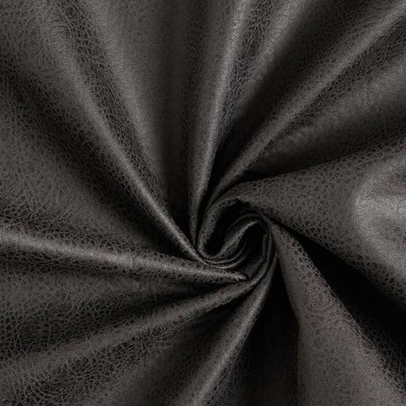 Polsterstoff Lederimitat – schwarz,  image number 1