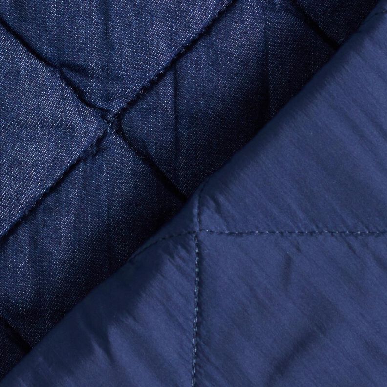 Jeans Steppstoff Rauten – nachtblau,  image number 4