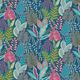 Dekostoff Halbpanama Botanic – marineblau,  thumbnail number 1