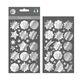 Spiegel -Sticker Adventszahlen [ 24 Stück ] – silber,  thumbnail number 1