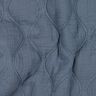 Steppstoff Musselin Wellen – blaugrau,  thumbnail number 2