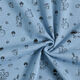 Waffeljersey Waldtiere – stahlblau/schwarz,  thumbnail number 3