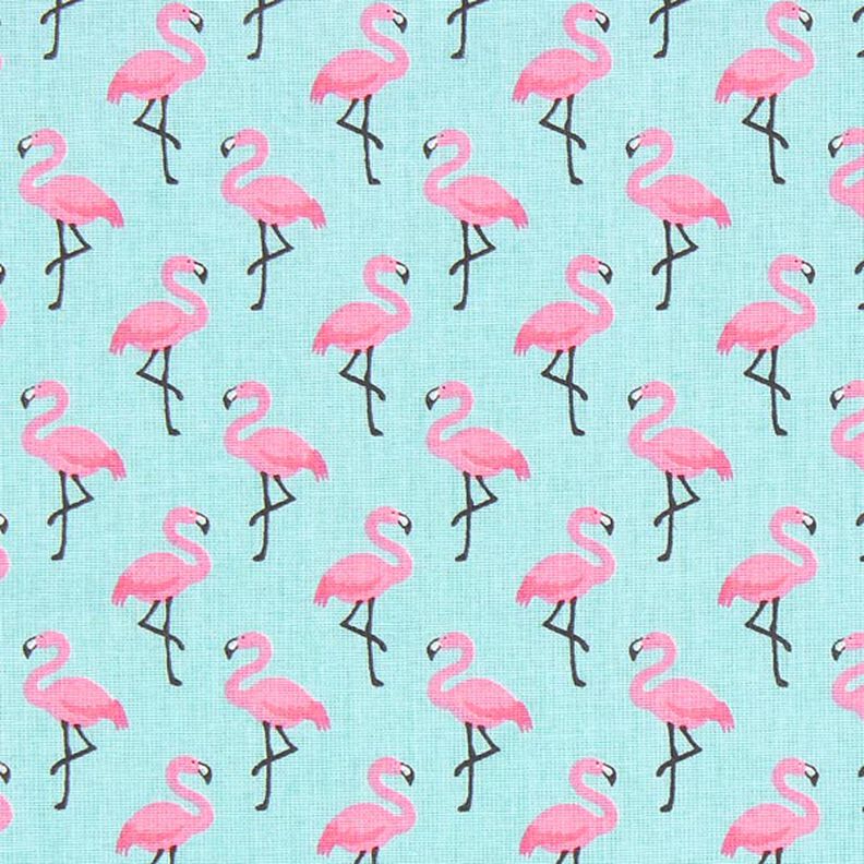 Beschichtete Baumwolle Flamingo – hellblau,  image number 1