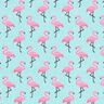 Beschichtete Baumwolle Flamingo – hellblau,  thumbnail number 1