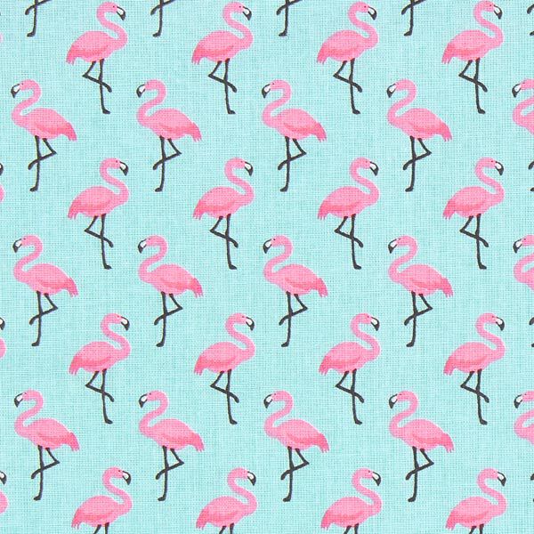 Beschichtete Baumwolle Flamingo | Reststück 50cm
