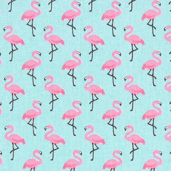 Beschichtete Baumwolle Flamingo | Reststück 80cm