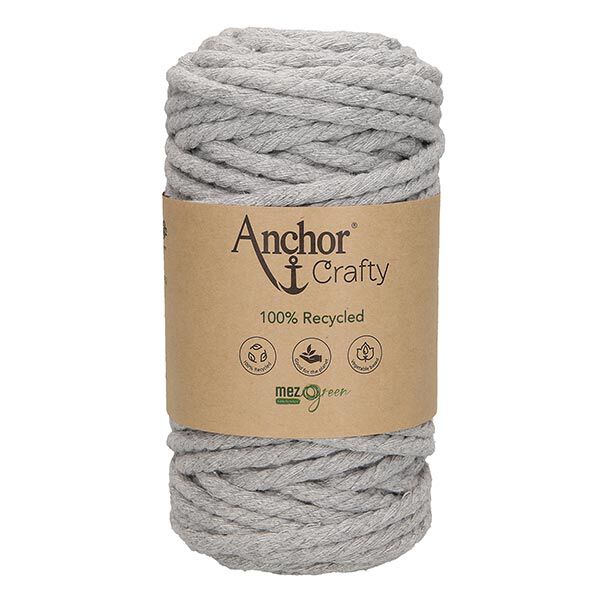Anchor Crafty Makramee-Garn, recycelt [5mm] - hellgrau,  image number 2