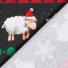 French Terry Sommersweat Määährry Christmas | Glitzerpüppi – schwarz/chili,  thumbnail number 4