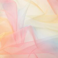 Softmesh Regenbogen-Verlauf – rosa/gelb