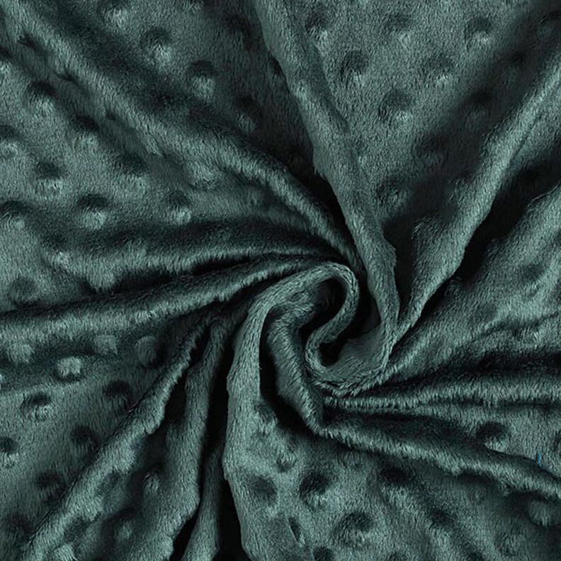 Kuschelfleece geprägte Punkte – dunkelgrün,  image number 3