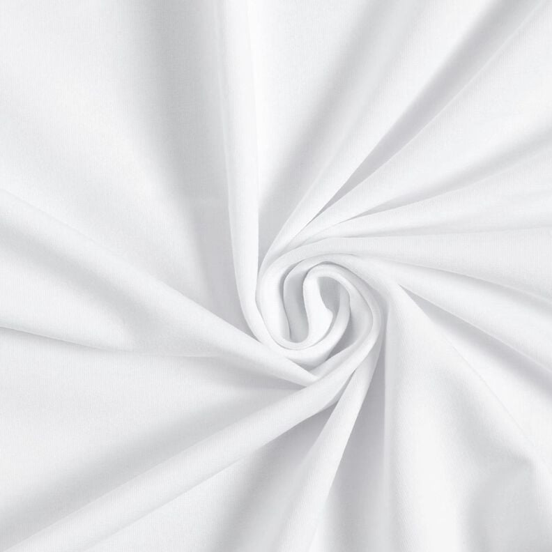 Leichter French Terry Uni – weiss, image number 1