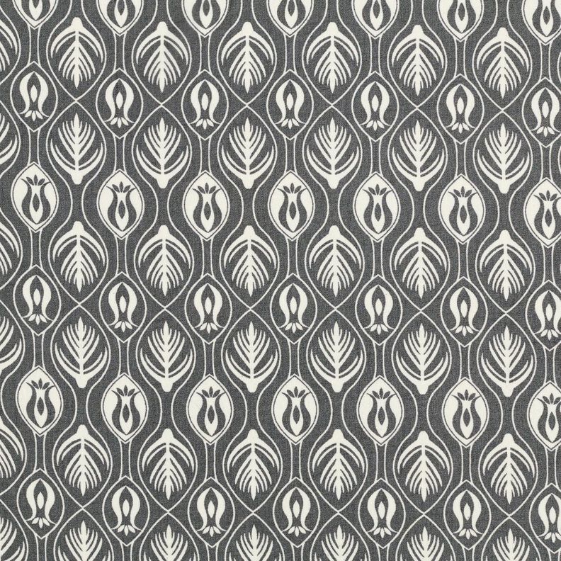 Chiffon Ornamente – weiss/schwarz,  image number 1