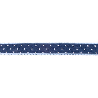 Webband Jeans Punkte – marineblau, 