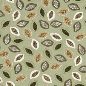 Viskosestoff Papayas – schilf/taupe, 