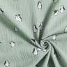 Musselin/ Doppel-Krinkel Gewebe fröhliche Pinguine – schilf,  thumbnail number 3
