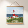 Dekopanel Gobelin Leuchtturm – hellblau/rot,  thumbnail number 6