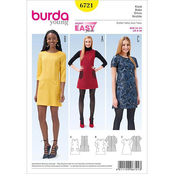 Kleid | Burda 6721 | 34-44,  image number 1