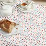 Baumwollstoff Cretonne Karo mit Blümchen – weiss/pfefferminz,  thumbnail number 5