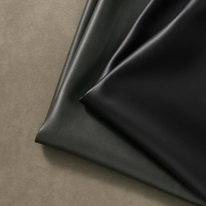 Polsterstoff Lederimitat geprägt – schwarz,  image number 5