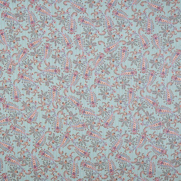 Crêpe Chiffon mit Glanz-Streifen Zweige – schilf | Reststück 50cm