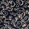 Baumwollstoff Batik-Kringel – schwarzblau/sand,  thumbnail number 4