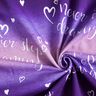 French Terry Sommersweat Never stop Dreaming | Glitzerpüppi – lila/aubergine,  thumbnail number 3