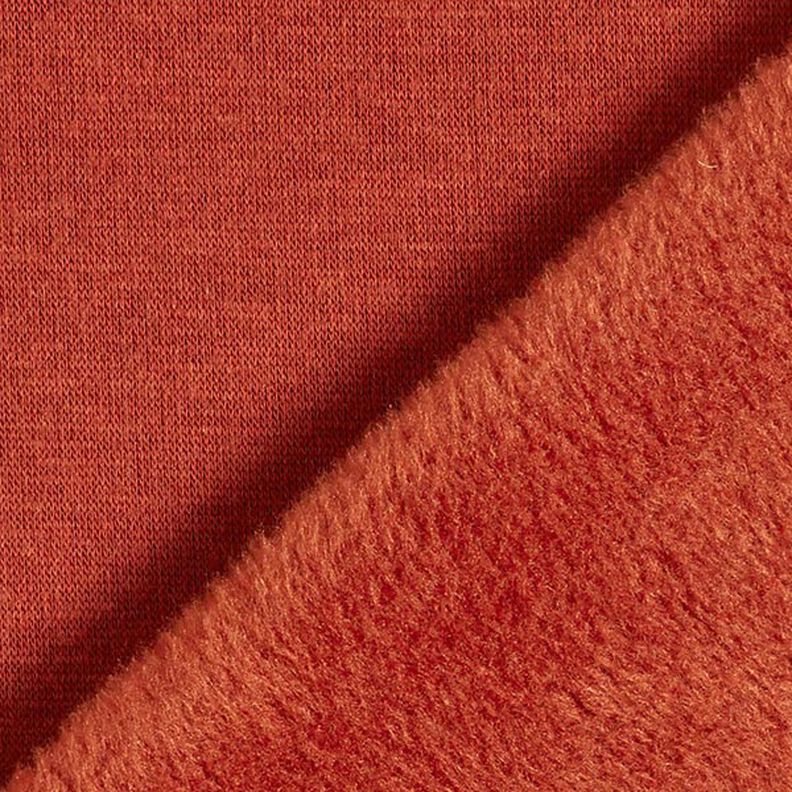 Alpenfleece Kuschelsweat Uni – terracotta,  image number 5