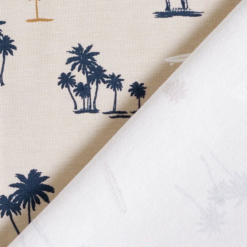 Baumwolljersey Hawaii Feeling – helltaupe,  image number 4