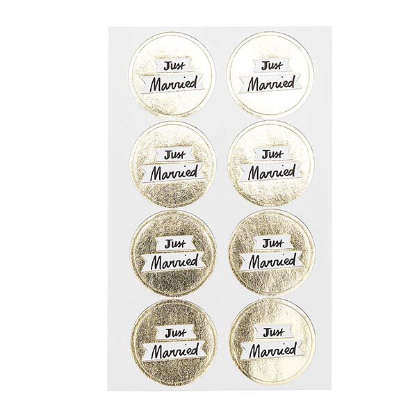 Sticker Just Married| Rico Design – weiss/gold, image number 2