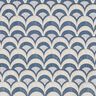 Baumwollstoff Popeline elegante Bögen – blaugrau/helltaupe,  thumbnail number 1