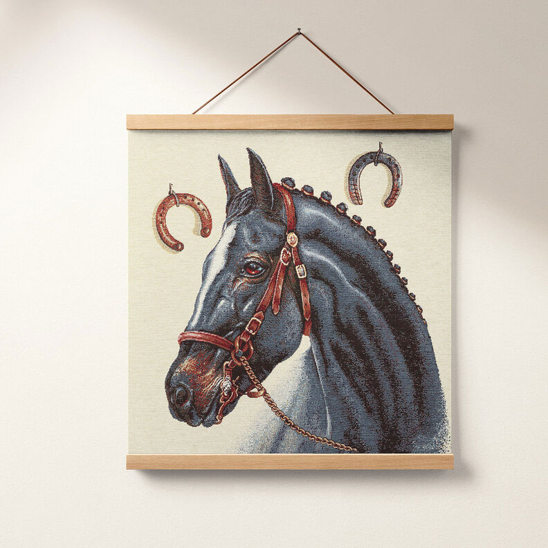 Dekostoff Gobelinstück Pferd – beige,  image number 6
