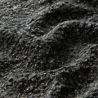 Bouclé Silber Schimmer – anthrazit/silber, 