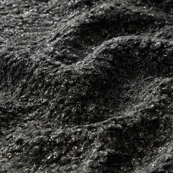 Bouclé Silber Schimmer – anthrazit/silber, image number 2