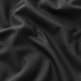 Leichter Viskosejersey Uni – schwarz | Reststück 50cm