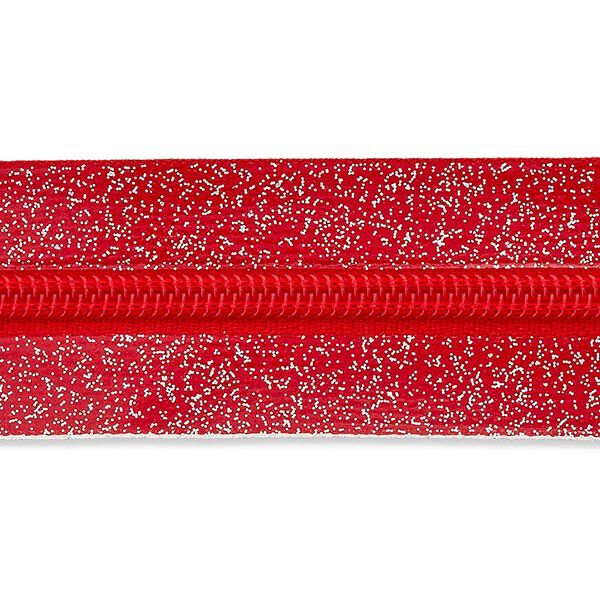 Endlosreißverschluss – signalrot/silber, image number 1