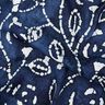 Viskose-Voile Batik Blätterzweige – indigo/weiss,  thumbnail number 2