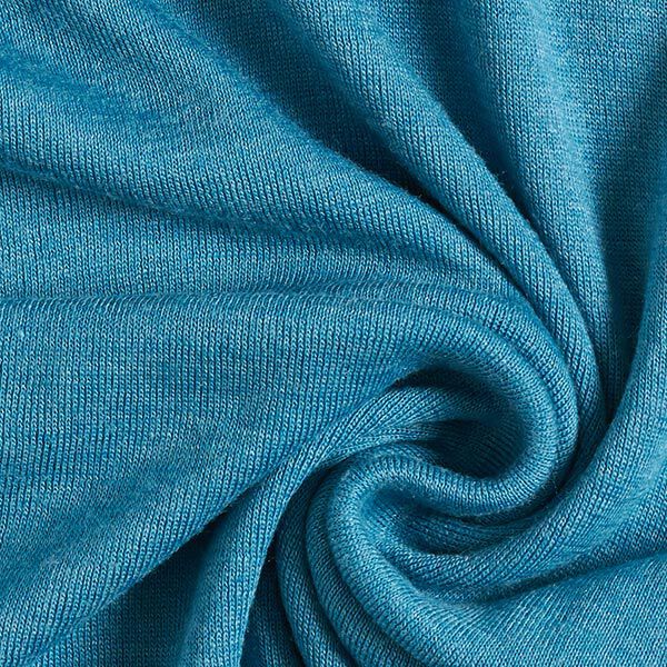 GOTS Woll-Seide Jersey Loop | Albstoffe – petrol, image number 4