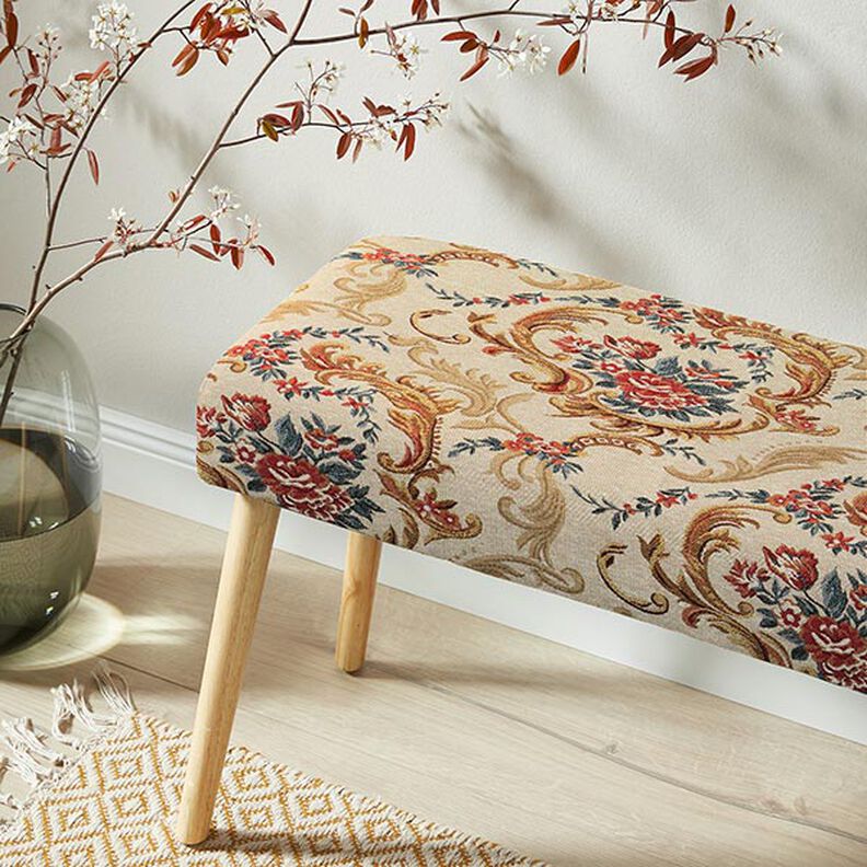 Dekostoff Gobelin Eleganz – hellbeige,  image number 6