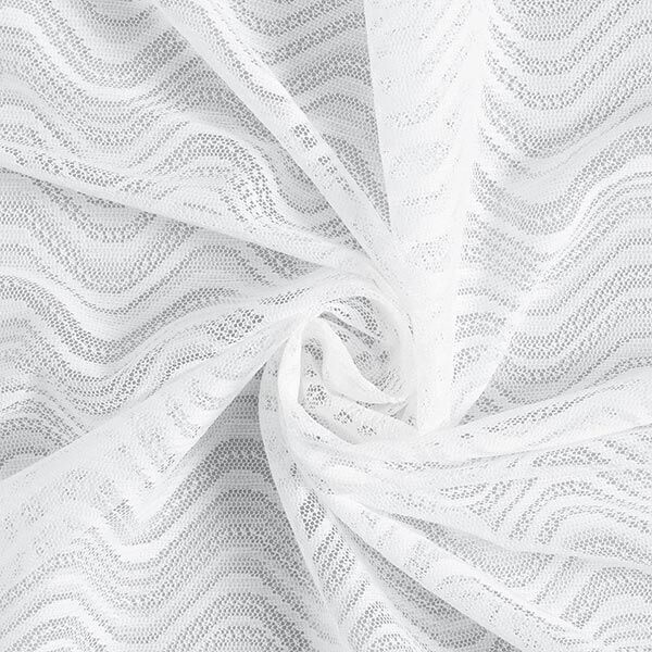 Spitze Wellenmuster – weiss | Reststück 100cm