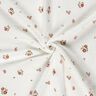 Musselin/ Doppel-Krinkel Gewebe Blumen – weiss,  thumbnail number 3