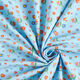 Baumwolljersey Blumenwiese und herzen – hellblau,  thumbnail number 3