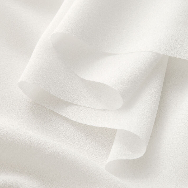 Crêpe Georgette – wollweiss,  image number 4