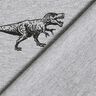 French Terry Sommersweat Dinos – silber/schwarz,  thumbnail number 4