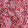 Steppstoff Doubleface Rauten | Poppy Fabrics – intensiv pink/tannengrün,  thumbnail number 2