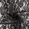 Spitzenstoff mit beidseitiger Bogenkante Blüten – schwarz,  thumbnail number 4