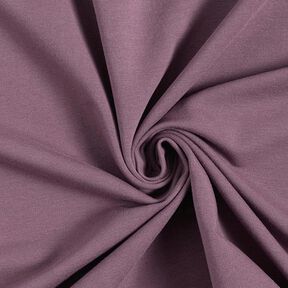 Leichter Baumwollsweat Uni – aubergine, 