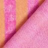 Frotteestoff Bambus Blockstreifen – hellorange/pink,  thumbnail number 5